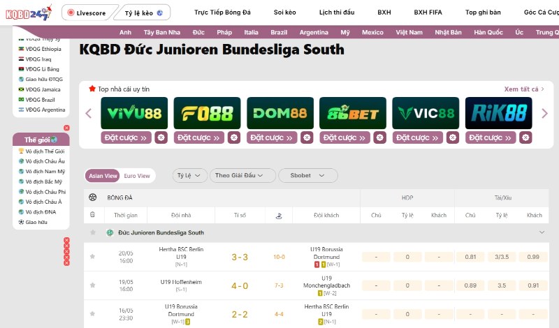 Đức Junioren Bundesliga South